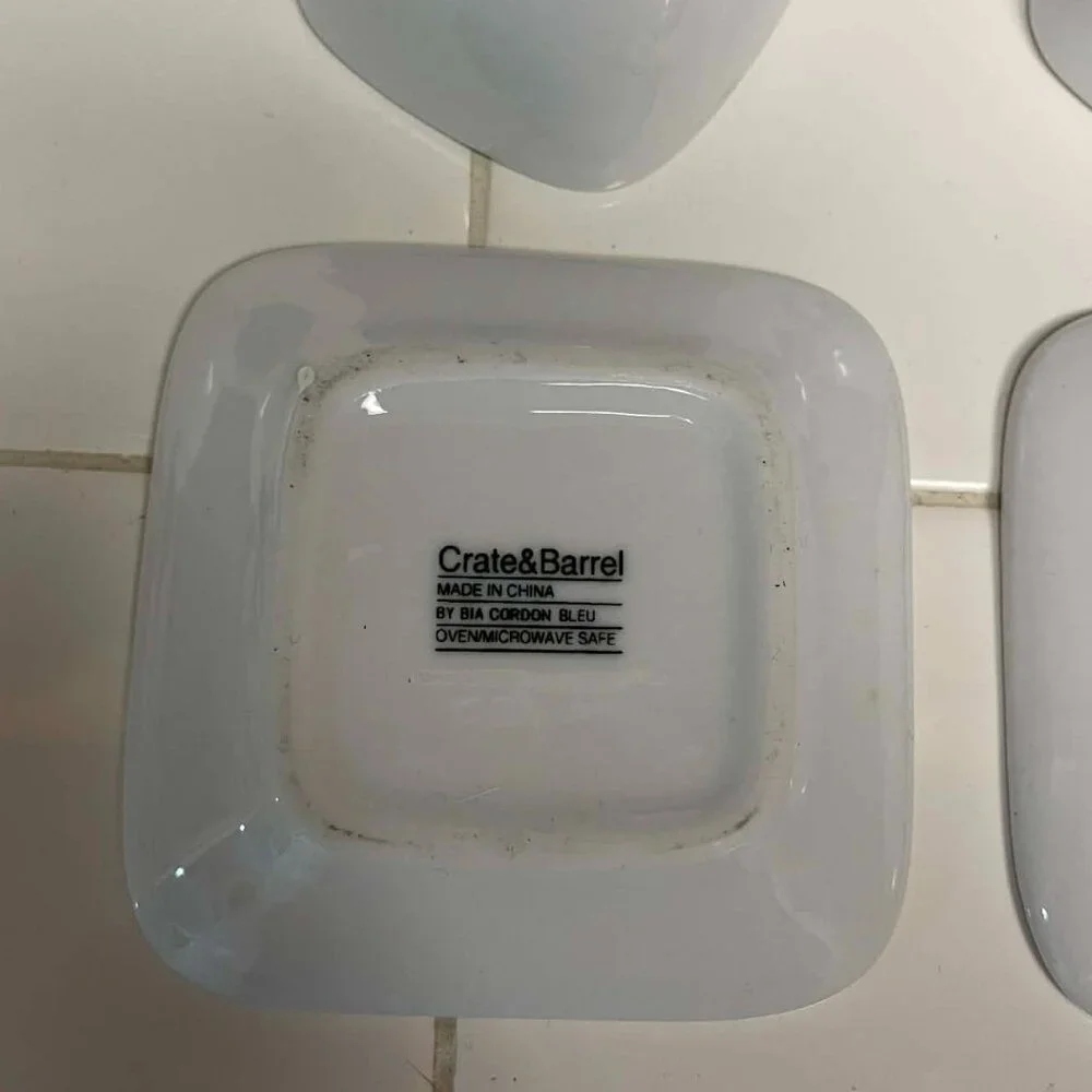 Crate & Barrel cups and saucers
